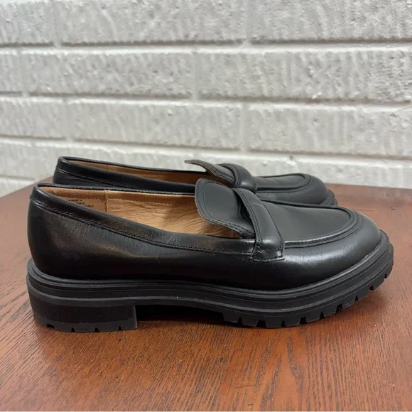 Madewell Bradley Lugsole Loafer Black 9 - Picture 4 of 9
